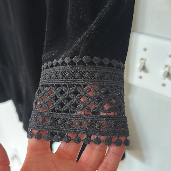 Shoshanna NWT Black Velvet dress - Picture 6 of 13